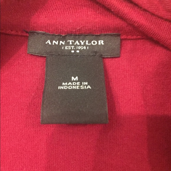 Ann Taylor cardigan red - Picture 3 of 4